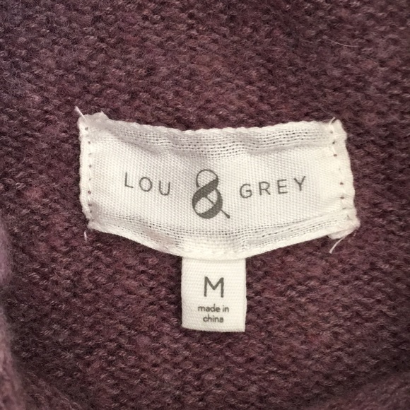 Lou & Grey Lavender Heather High Neck Sweater, size Medium 💜 - Picture 11 of 13